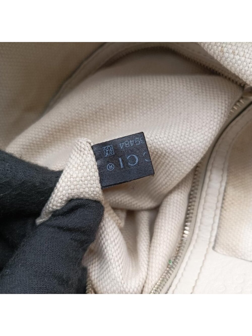 Gucci Bamboo Beige White Canvas Leather - Picture 13 of 16